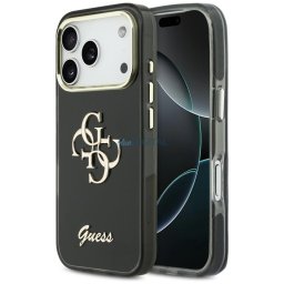 Case Guess IML 4G Script Metal for iPhone 17 Pro black