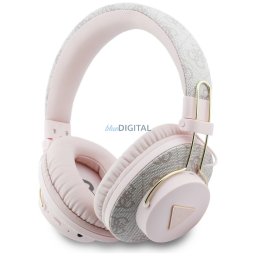 Over-ear headphones Guess Triangle Logo Bluetooth ENC pink