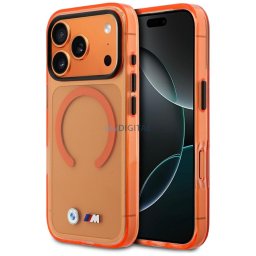 Case BMW M IML Metal Logos MagSafe for iPhone 17 Pro Max orange