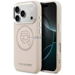 Case Karl Lagerfeld K Head Point Logo MagSafe for iPhone 17 Pro Max pink