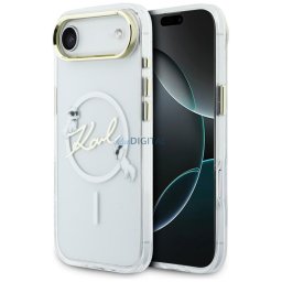 Case Karl Lagerfeld IML Choupettes Karl Script Logo MagSafe for iPhone Air transparent