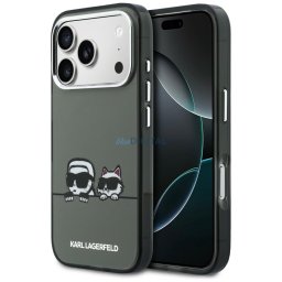 Case Karl Lagerfeld IML Karl & Choupette Peekaboo Logo MagSafe for iPhone 17 Pro black