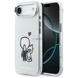 Case Karl Lagerfeld Karl & Choupette Back MagSafe for iPhone Air transparent