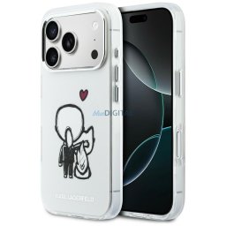 Case Karl Lagerfeld Karl & Choupette Back MagSafe for iPhone 17 Pro transparent