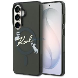 Case Karl Lagerfeld IML KC Script MagSafe for Samsung Galaxy S26 black