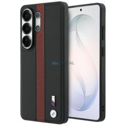 Case BMW Perforated Stripe Logo MagSafe for Samsung Galaxy S26 Ultra red