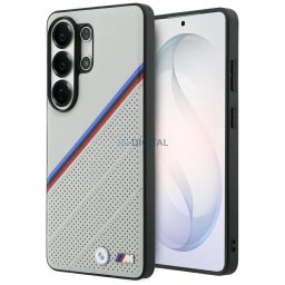 Case BMW Tricolor Metal Logo MagSafe for Samsung Galaxy S26 Ultra grey