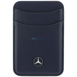 Magnetic Card Wallet Mercedes Leather navy