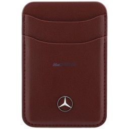 Magnetic Card Wallet Mercedes Leather red