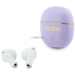 TWS ear-phone Glossy Gold Line Classic purple