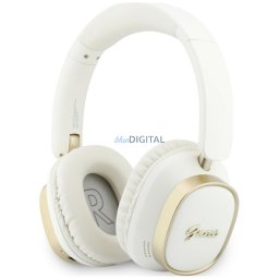 Headphones Guess Bluetooth ENC Rectangle Metal Script white