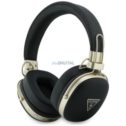 Headphones Guess Bluetooth ENC Metal Grained Triangle Logo czarny