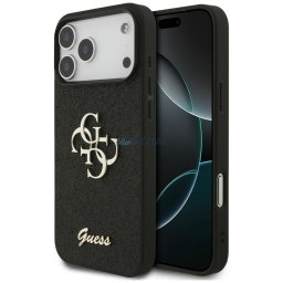 Guess Fixed Glitter Big 4G case for iPhone 18 Pro Max / iPhone 17 Pro Max black
