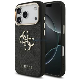Case Guess 4G Big 4G Classic Logo for iPhone 18 Pro / iPhone 17 Pro black gold