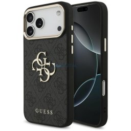 Case Guess 4G Big 4G Classic Logo for iPhone 18 Pro Max / 17 Pro Max black gold
