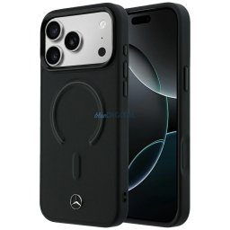 Case Mercedes Leather 3D MagSafe for iPhone 18 Pro Max / 17 Pro Max black