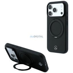 Case Mercedes Leather with Ring Stand MagSafe for iPhone 18 Pro / 17 Pro black