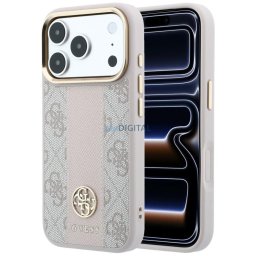 Case Guess 4G with Stripe Round and Classic Logos MagSafe for iPhone 18 Pro Max / iPhone 17 Pro Max