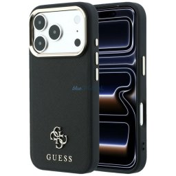 Case Guess Saffiano Small 4G & Classic Logo MagSafe for iPhone 18 Pro Max / 17 Pro Max black
