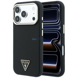Case Guess Kevlar Triangle Logo MagSafe for iPhone 18 Pro / 17 Pro black