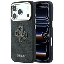Case Guess 4G & Big Resin Logo for iPhone 18 Pro / iPhone 17 Pro black