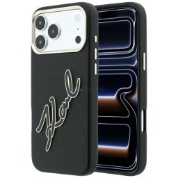 Case Karl Lagerfeld Smooth Big Resin Signature Logo for iPhone 18 Pro Max / iPhone 17 Pro Max black