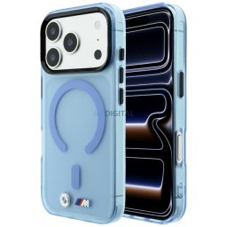 BMW M IML Frosted Metal Logo & Trims MagSafe Case for iPhone 18 Pro Max / 17 Pro Max Blue