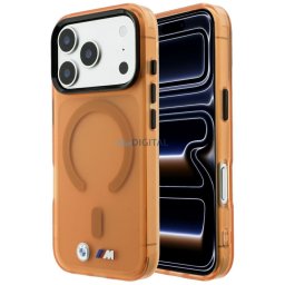 BMW M IML Frosted Metal Logo & Trims MagSafe Case for iPhone 18 Pro Max / 17 Pro Max Orange