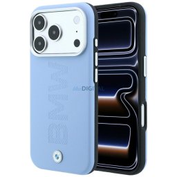 BMW Sign Centered Deboss MagSafe Case for iPhone 18 Pro / 17 Pro Blue