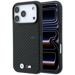 Case BMW M Carbon Metal Logo MagSafe for iPhone 18 Pro Max black