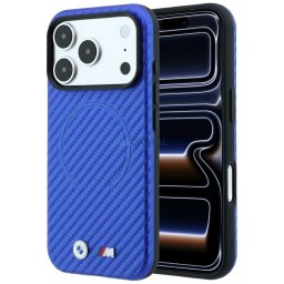 BMW M Carbon Printed Ring MagSafe Case for iPhone 18 Pro Max / 17 Pro Max Blue