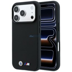 BMW M Quadrille Kevlar Metal Logo MagSafe Case for iPhone 18 Pro Max / 17 Pro Max Black