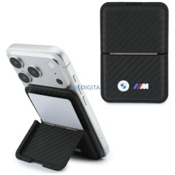 Wallet BMW M Carbon Metal Logos MagSafe black