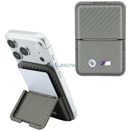 Wallet BMW M Carbon Metal Logos MagSafe anthracite
