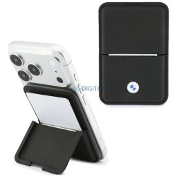 Wallet BMW Carbon Metal Logos MagSafe black
