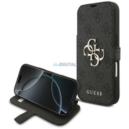 Guess Book 4G Metal Logo Case for iPhone 18 Pro / iPhone 17 Pro Black