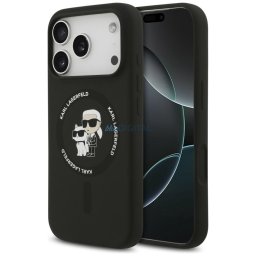 Karl Lagerfeld Silicone Karl&Choupette Ring MagSafe Case for iPhone 18 Pro Max / iPhone 17 Pro Max B
