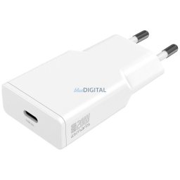 Wall charger 4smarts PDPlug Slim 20W GaN USB-C white