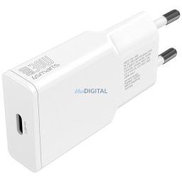 Wall charger 4smarts PDPlug Slim 30W GaN USB-C white