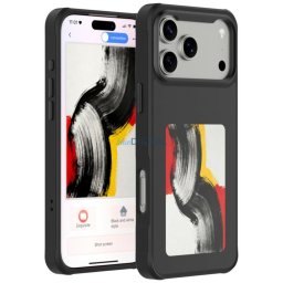 Case E-Ink 4smarts with NFC display Qi2 for iPhone 17 Pro Max black