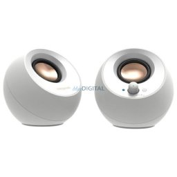 Creative Pebble 2.0 V3 Computer Speakers White Bluetooth 5.0 USB-C