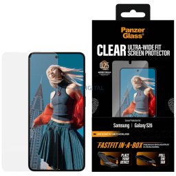 Tempered glass PanzerGlass Ultra-Wide Fit FastFit for Samsung Galaxy S26