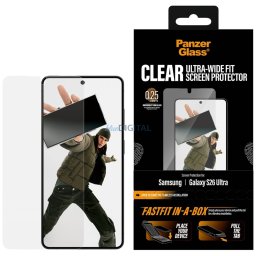 Tempered glass PanzerGlass Ultra-Wide Fit FastFit** for **Samsung Galaxy S26 Ultra**