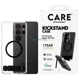 Case CARE by PanzerGlass Urban Explorer w. Black Qi for Samsung Galaxy S26 Ultra transparent