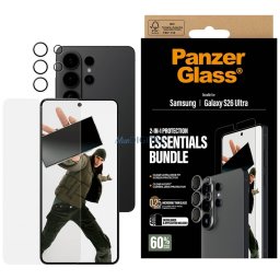 Protective Set PanzerGlass Hoops 2-in-1 Ultra-Wide Fit Glass + Lens for Samsung Galaxy S26 Ultra