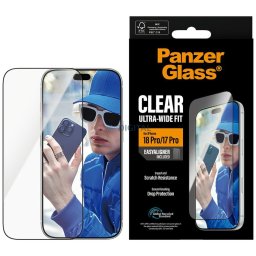 PanzerGlass Screen Protector Ultra-Wide Fit for w. EazyAligner for iPhone 18 Pro / 17 Pro