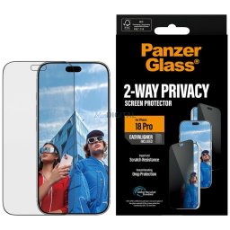 Privacy Screen Protector PanzerGlass 2-Way Ultra-Wide Fit EasyAligner do iPhone 18 Pro