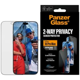 Privacy Screen Protector PanzerGlass 2-Way Ultra-Wide Fit EasyAligner do iPhone 18 Pro Max