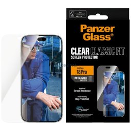 Tempered glass PanzerGlass Ultra-Wide Fit w. EasyAligner for iPhone 18 Pro