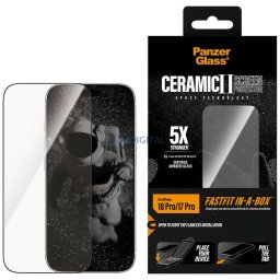 Ceramic Screen Protector PanzerGlass w. FastLift in-a-box do iPhone 18 Pro / 17 Pro
